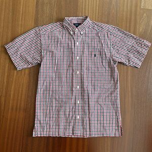 Ralph Lauren Short Sleeve Plaid Button-Down Shirt